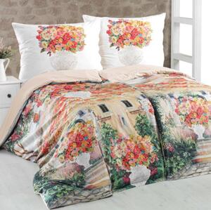 Bombažne rjuhe 3D Provence, Standardni enojni posteljni komplet vključuje 1x 140x200 + 1x 70x90