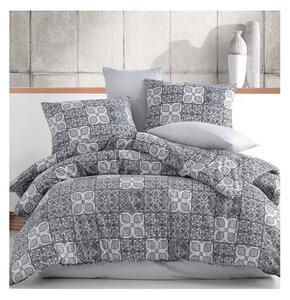 Bombažne rjuhe Ceramica Grey EMI, Francoski set1 200x220 + 2x (70x90)