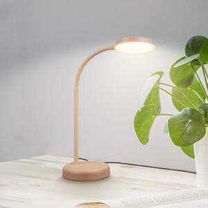 Briloner LED namizna svetilka Megg, bež, kovina, dimmer, 3.000 K, zatemnjen, Bež, Dnevna soba / jedilnica, Kovina, Sodobni