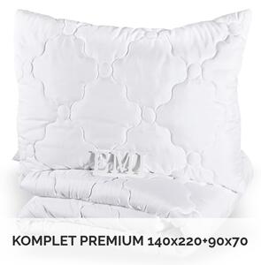 Komplet podaljšana odeja in vzglavnik Premium 140x220 90x70 EMI