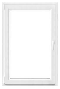 PVC okno s trojno zasteklitvijo (80 x 120 cm, Smer odpiranja: Levo, Bela)