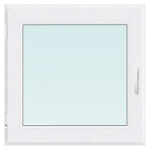 PVC okno brez kljuke (60 x 60 cm, Smer odpiranja: Levo, Vgradna globina: 80 mm)
