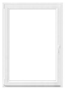 PVC okno (100 x 140 cm, Smer odpiranja: Levo, Bela)