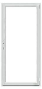 Balkonska vrata (100 x 210 cm, Smer odpiranja: Desno, Bela)