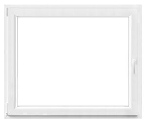 PVC okno (120 x 100 cm, Smer odpiranja: Levo, Bela)