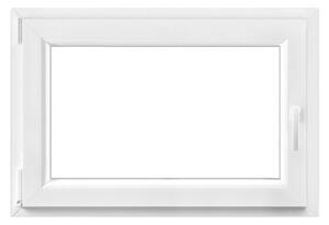 PVC okno (80 x 60 cm, Smer odpiranja: Levo, Bela)