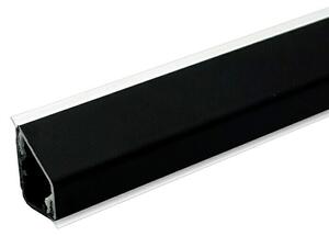 CUCINE Stenski zaključni profil Design 901 Black no Fingerprint (300 x 1,6 x 2,4 cm)