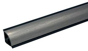 Kantoflex Stenski zaključni profil Topline aluminijasti - krtačeni (250 x 1,4 x 1,4 cm)