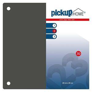Pickup 3D Home Znak (Do x Š: 20 x 20 cm, Sive barve)