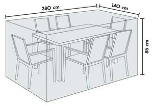 SENSUM Zaščitna prevleka za sedežno garnituro (Do x Š x V: 380 x 140 x 85 cm, Poliester, 140 g/m²)