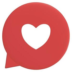 Diaqua Protizdrsna podloga Minis Love (5 kos, PVC, Rdeče barve)