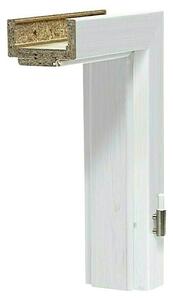 Podboj za vrata Lamineo GLN15 (Š x V: 750 x 2.000 mm, Širina zidu: 12,5 cm, Desno, Bela/siva)