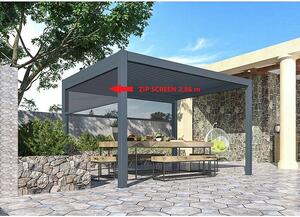 Bočna stena za paviljon Model Y (Š x V: 2.621 x 2.327 mm, Primerno za paviljon dimenzij 286 x 286 cm)