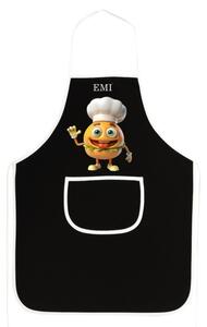 Kuhinjski predpasnik Burger EMI, črna