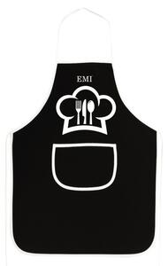 Kuhinjski predpasnik Chef EMI, črna