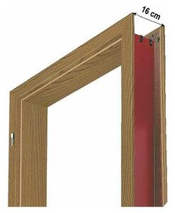 Doornite Podboj za vrata Hrast (850 x 2.000 mm, Debelina stene: 16 cm, Smer odpiranja: Levo, Bela)