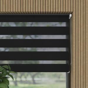 Dvojni rolo Basic (Š x V: 45 x 150 cm, Črne barve)