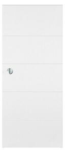 Doornite Lesena drsna vrata Quatro (Š x V: 650 x 2.000 mm, Bela)