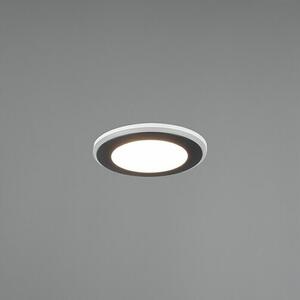 Trio Leuchten LED okrogla vgradna svetilka Aura (5 W, Ø x V: 82 mm x 4 cm, Črne barve)