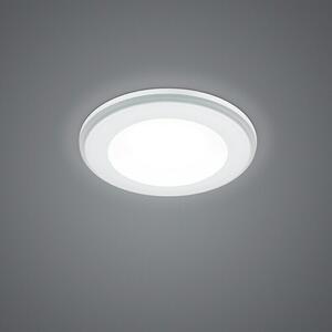 Trio Leuchten LED okrogla vgradna svetilka Aura (5 W, Ø x V: 82 mm x 4 cm, Bele barve)