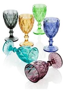 Komplet 6 kozarcev Brandani Diamante Goblet, 250 ml