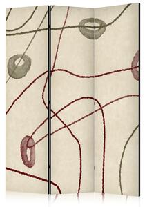 Paravan - Labyrinth of Beads - Minimalist Abstraction on a Worn Background