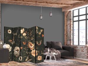 Paravan - Mysterious Garden - Butterflies Flying Over Flowers - Rustic Evening