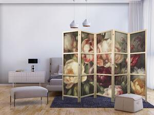 Japanski paravan - Blooming Peonies - Charismatic Flowers Bathed in Sunlight