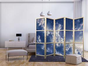 Japanski paravan - Starry Clouds and Delicate Light Over a Corner of the Sky