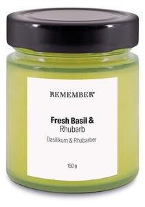 Dišeča sveča iz sojinega voska čas gorenja 35 h Fresh Basil & Rhubarb – Remember