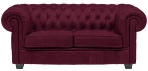 CHESTERFIELD ZOFA, bordo tekstil