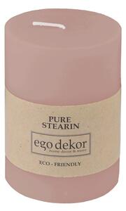 Pudrasto rožnata sveča Eco candles by Ego dekor Friendly, čas gorenja 37 h