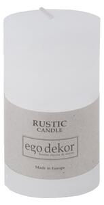 Bela sveča Rustic candles by Ego dekor Rust, čas gorenja 38 h