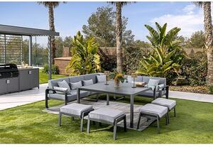 Komplet lounge pohištva Olivia (8 -del., Aluminij, Antracit)