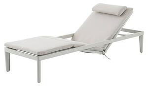Sunfun Solo Vrtni ležalnik Ergo (Do x Š x V: 200 x 67,5 x 32 cm, Aluminij, Siva, Nastavljivo naslonjalo)