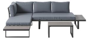 LOUNGE GARNITURA tkanina aluminij