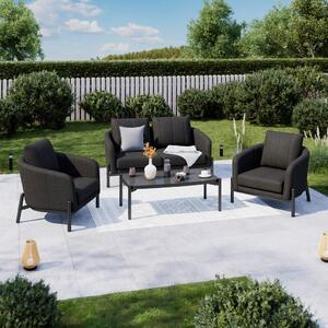 LOUNGE GARNITURA tkanina aluminij