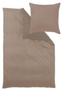 POSTELJNINA FERRARA 140/200 cm damast rjava
