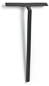 Črn kopalniški brisalec s stojalom Zone Rim, širina 30 cm