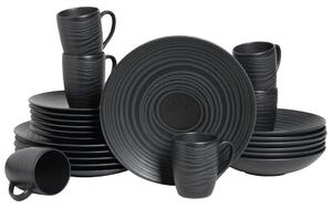 Creatable Kombinirani Servis Lava Stone Black, 24-Delni
