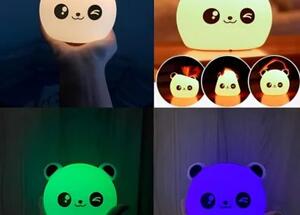 Otroška nočna lučka panda+ led daljinski upravljalnik