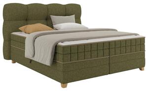 Premium Living Postelja Boxspring Bianco, Zelena, 160x200