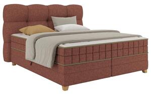 Premium Living Postelja Boxspring Bianco, Rdeča, 160x200