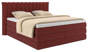 Premium Living Postelja Boxspring Lina, Rdeča, 200x200