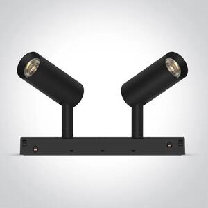 LED REFLEKTOR ZA MAGNETSKE ŠINE 2x6W CCT 48V IP20 CRNA MINI/MIDI/MAXI/P&P DM42108A/B/V