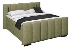 Premium Living Postelja Boxspring Elysia, Zelena, 200x200