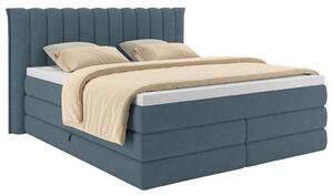 Premium Living Postelja Boxspring Lina, Modra, 200x200
