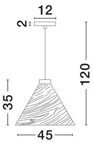 ELYSIAN LESENA VISEČA SVETILKA \r\nLED E27 1x12 W 100–240 V\r\n IP20 ŽARNICA BREZ NL9001071