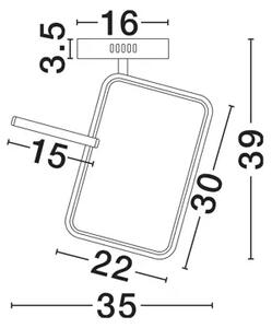 STROPNA SVETILKA IMAR LED/3200K/30W/1261Lm/ČRNA\\ ... NL9001106