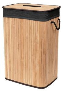 Črn/v naravni barvi koš za perilo iz bambusa 78 l Bamboo – Compactor